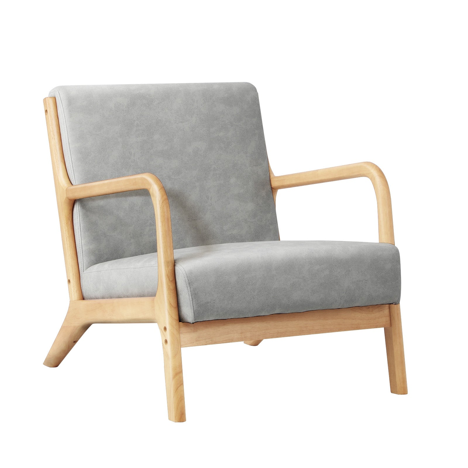 Oikiture Armchair Lounge Chair 1/2 Seater Accent Couch Sofa Fabric Seat Chairs - Sunyee
