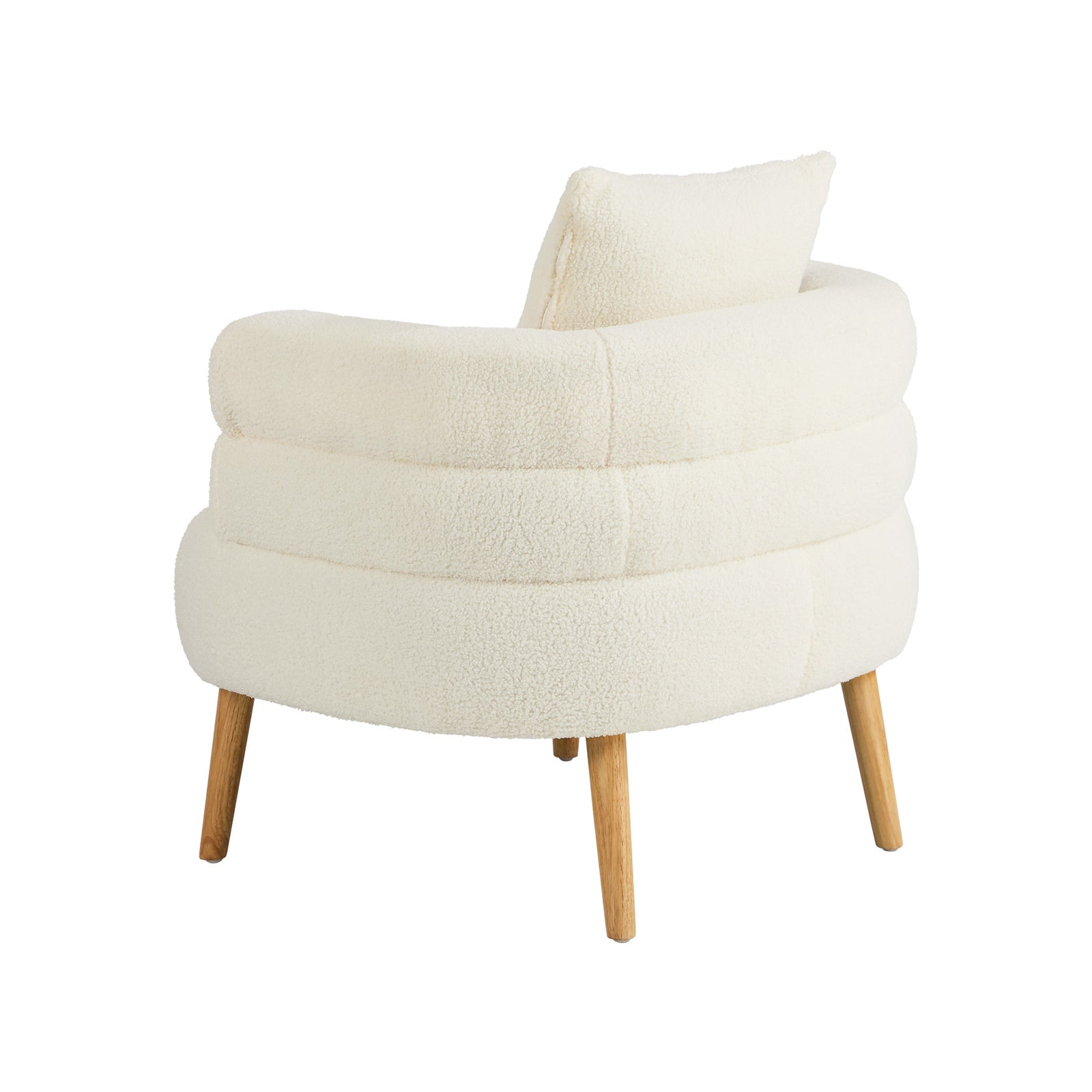 Oikiture 2x Armchair Tub Chair Single Accent Armchairs Sofa Lounge Couch White