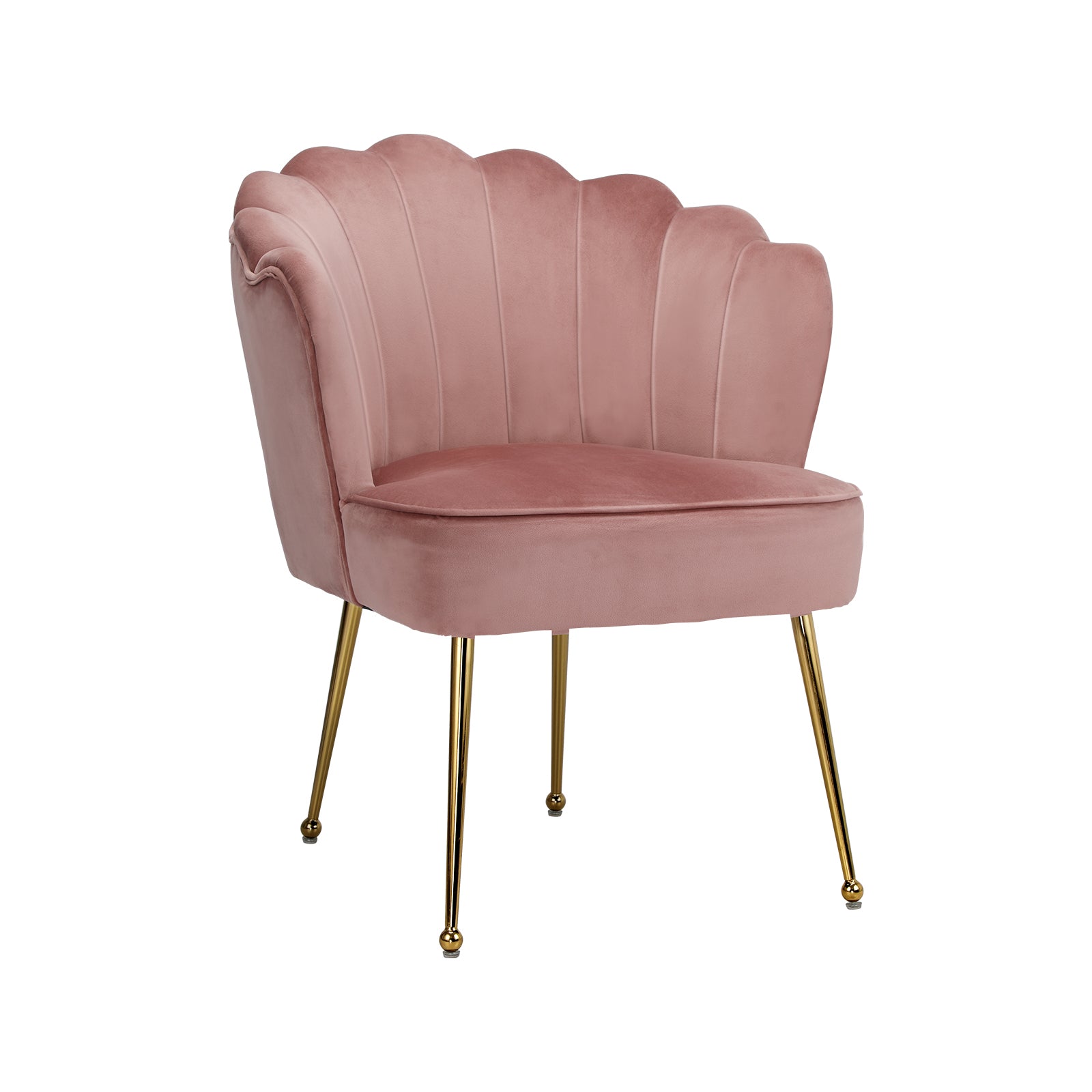 Oikiture Armchair Lounge Sofa Chair Accent Fabric Chairs Armchairs Couches Pink - Sunyee