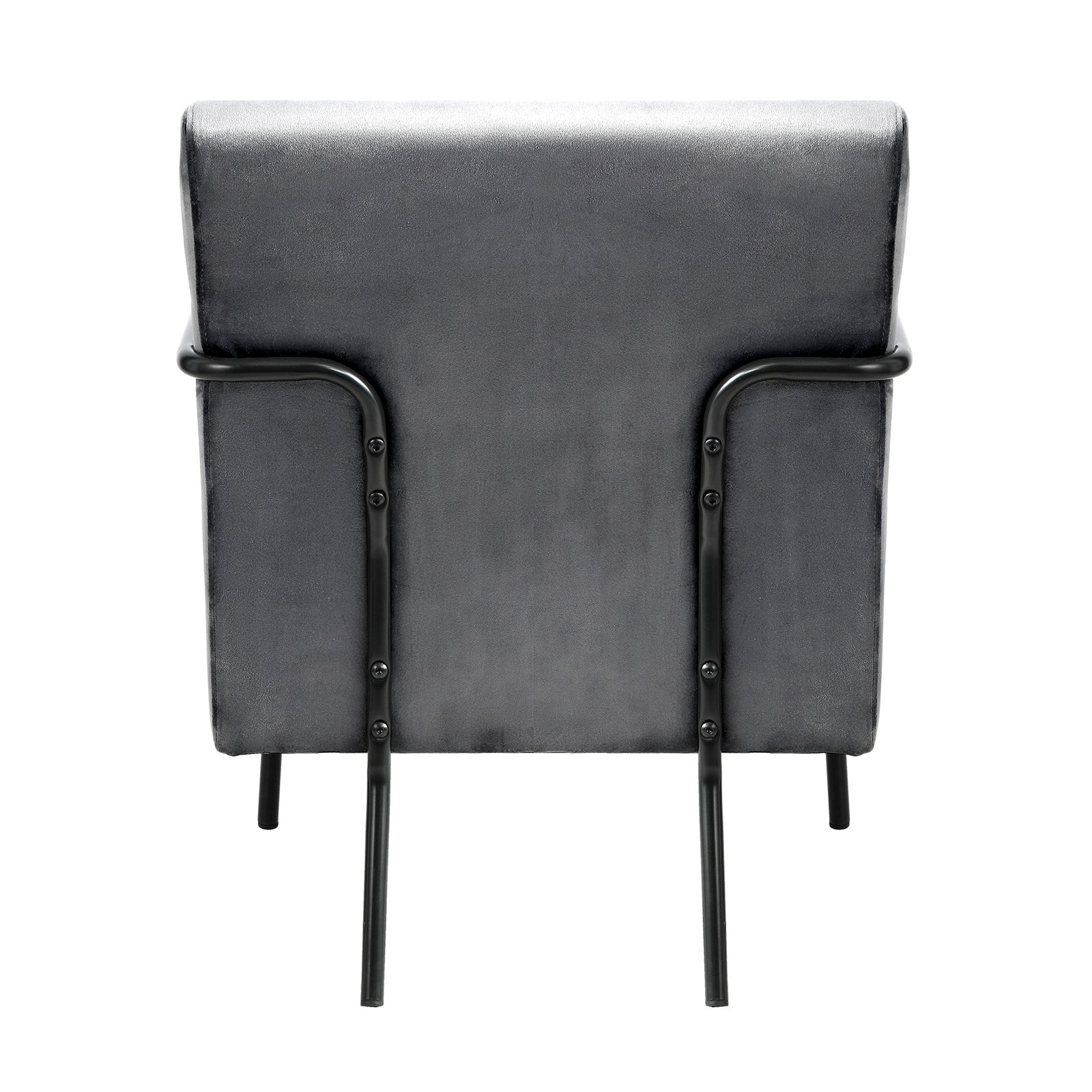 Oikiture Velvet Armchair Accent Chairs Sofa Lounge Upholstered Tub Chair Grey - Sunyee