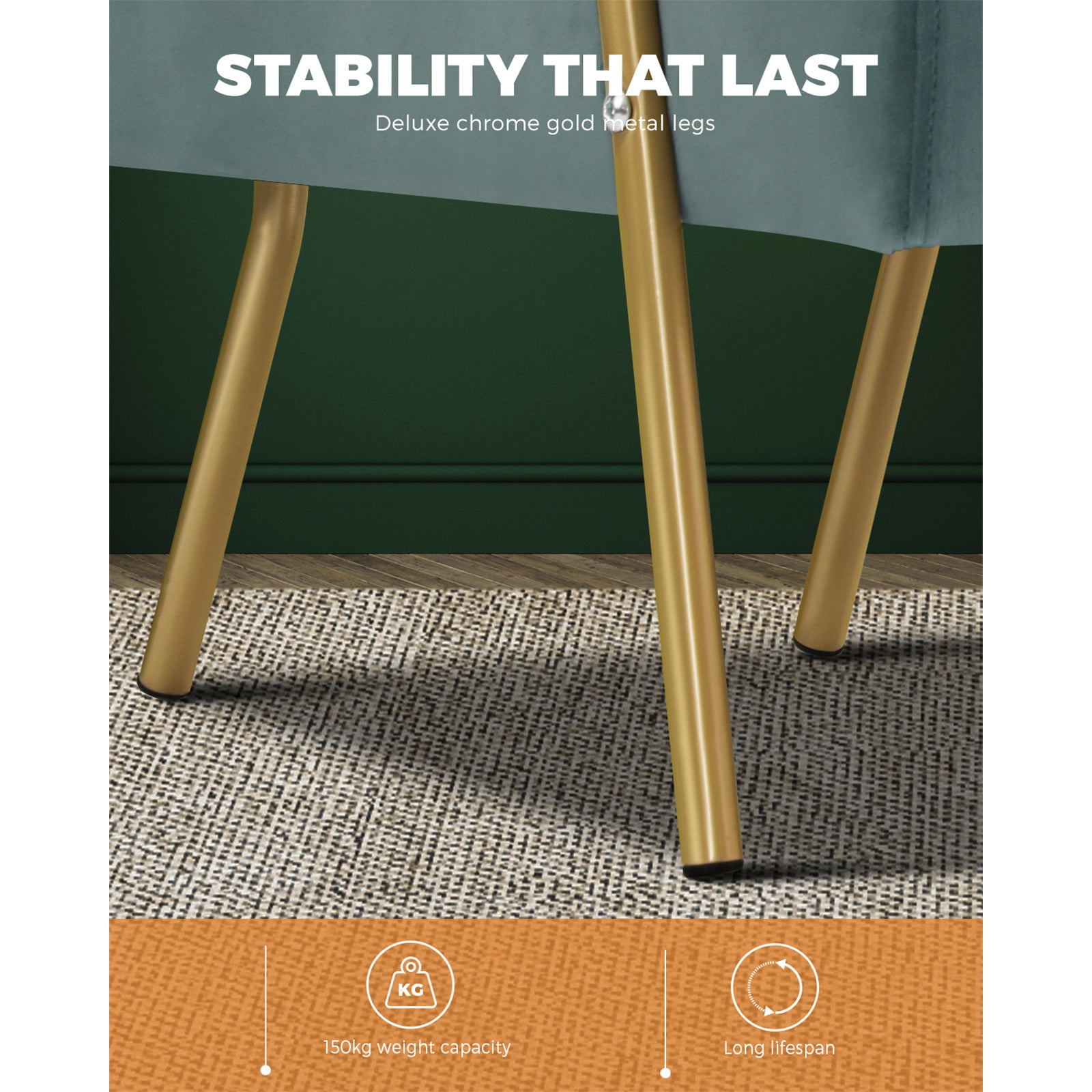 Oikiture Armchair Lounge Sofa Chair Fabric Accent Chairs Armchairs Couches Blue - Sunyee