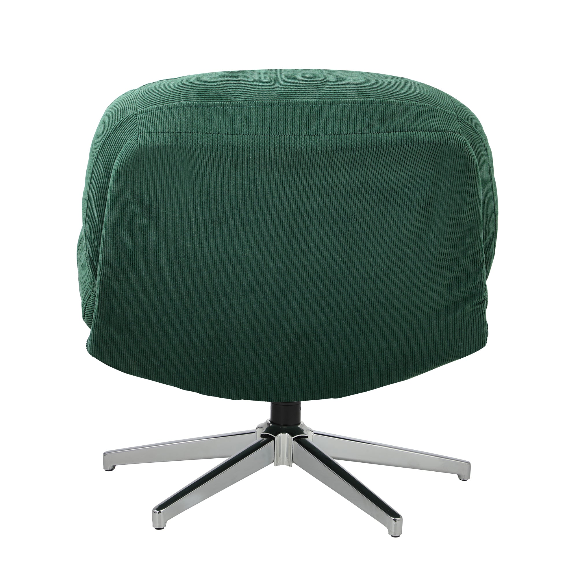 Oikiture Armchair Swivel Lounge Chair Padded Accent Chairs Polyester Green - Sunyee