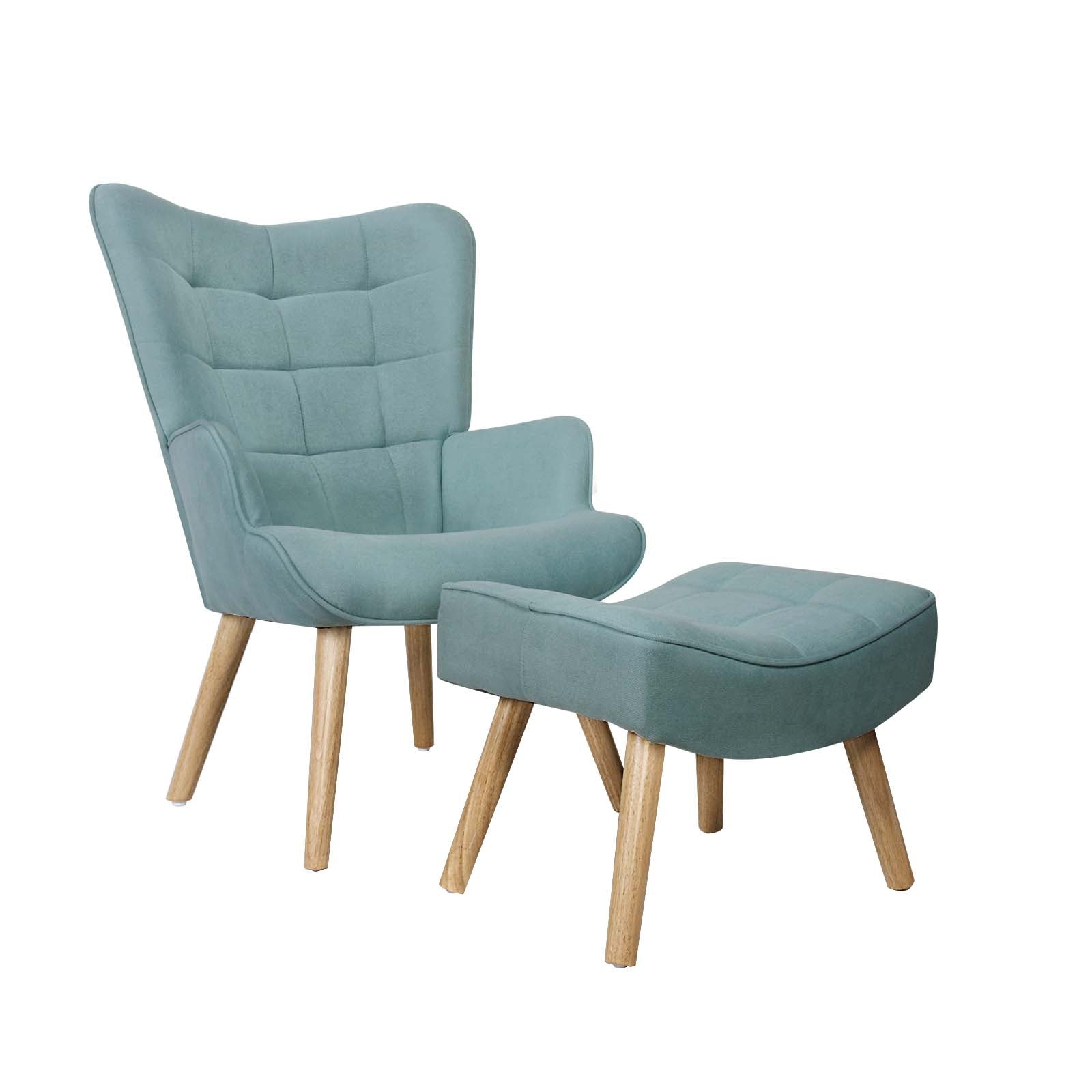 Oikiture Armchair Lounge Chair Armchairs Ottoman Accent Armchairs Sofa Chairs - Sunyee