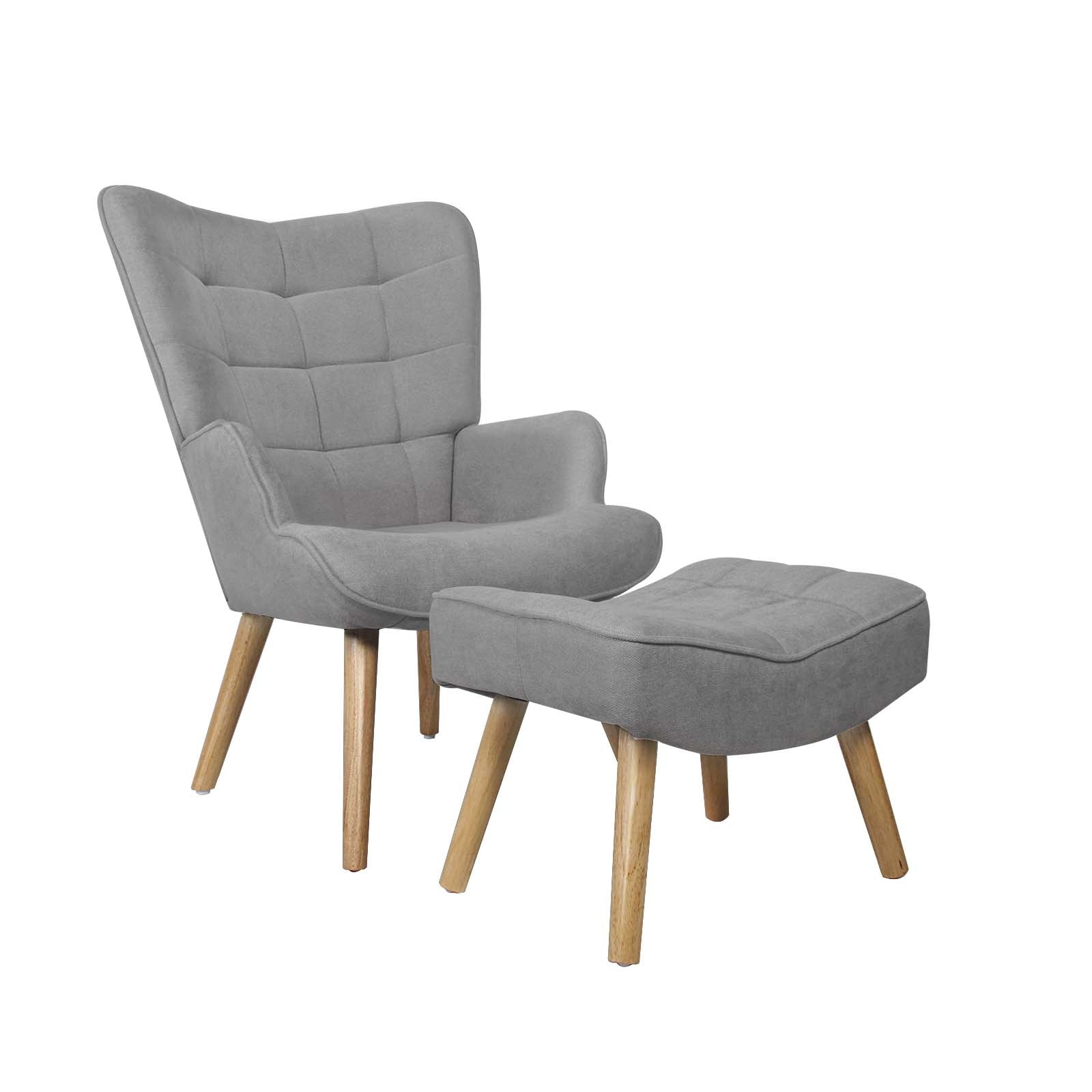 Oikiture Armchair Lounge Chair Armchairs Ottoman Accent Armchairs Sofa Chairs - Sunyee