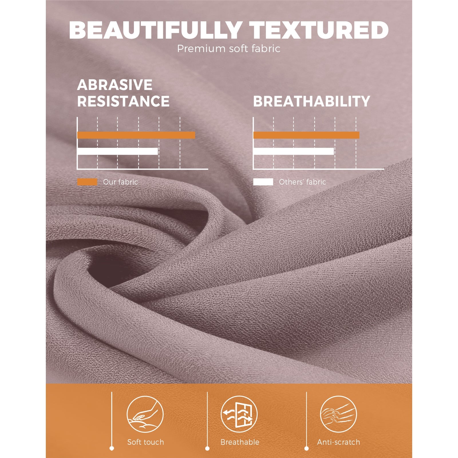 Oikiture Armchair Lounge Chair Ottoman Accent Armchairs Fabric Sofa Chairs Pink - Sunyee