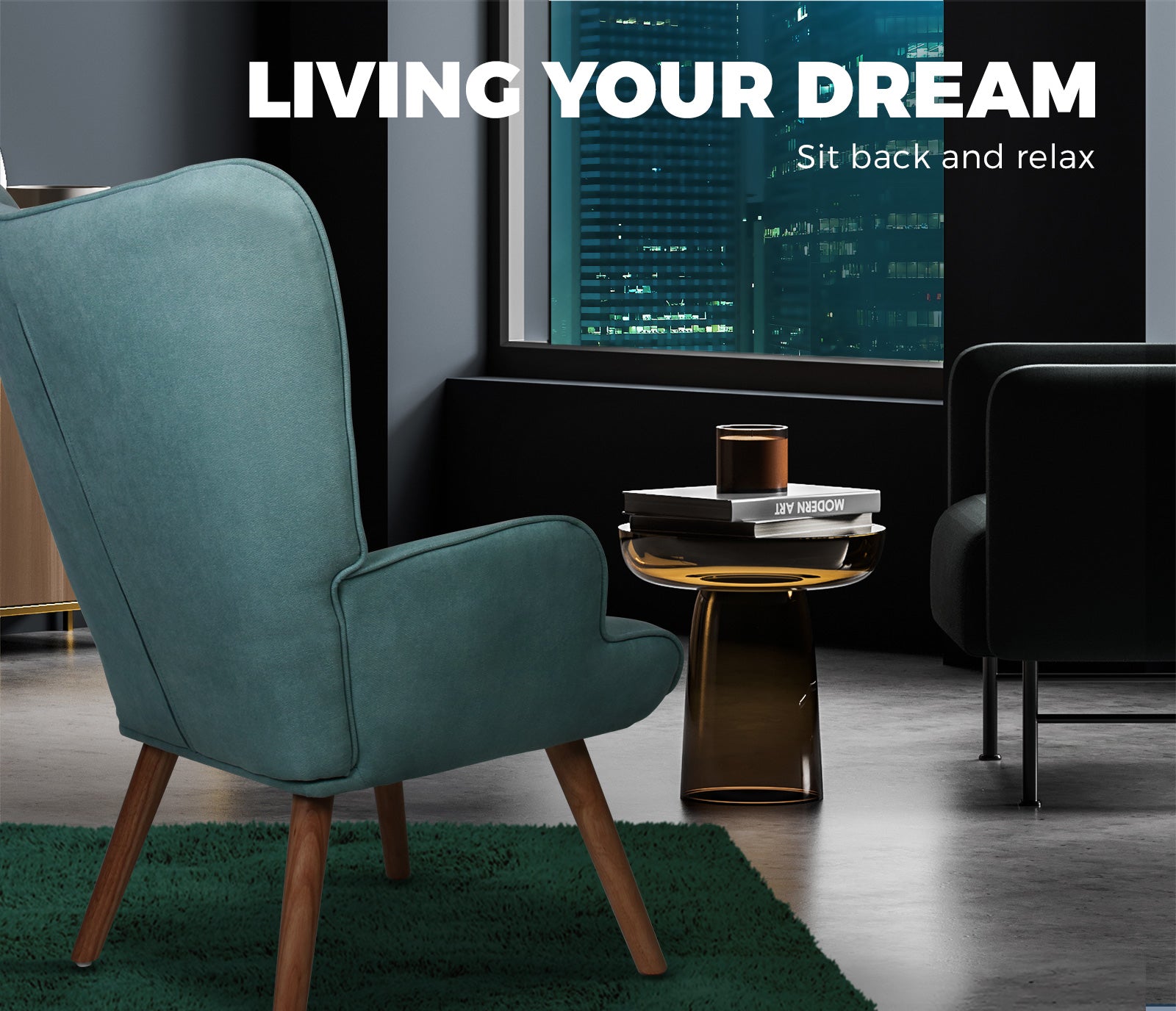 Oikiture Armchair Lounge Chair Armchairs Ottoman Accent Armchairs Sofa Chairs - Sunyee