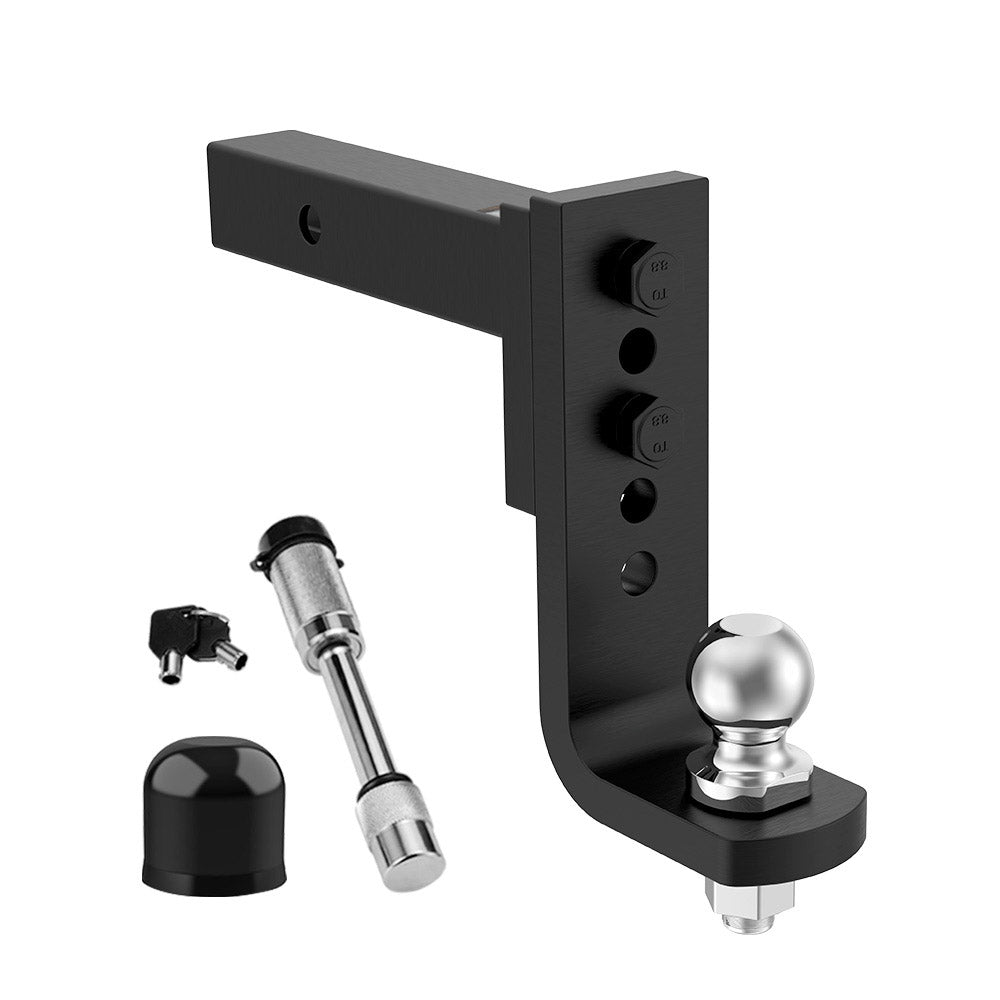 Adjustable Towbar drop Tow Bar Ball Mount Tongue 2" Hitch Trailer 6000LBS 4WD Car - Sunyee