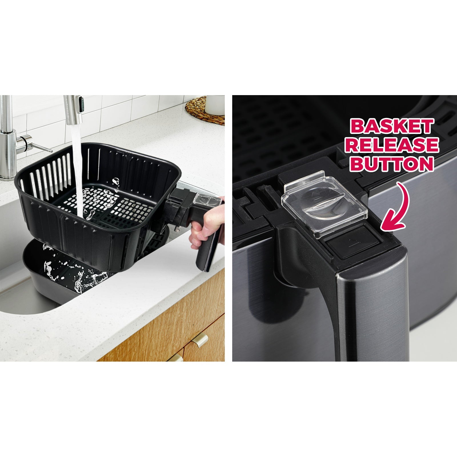 Vevare Air Fryer Electric Oven Oil Free Airfryer LCD Fryers Healthy Cooker 5.5L - Sunyee