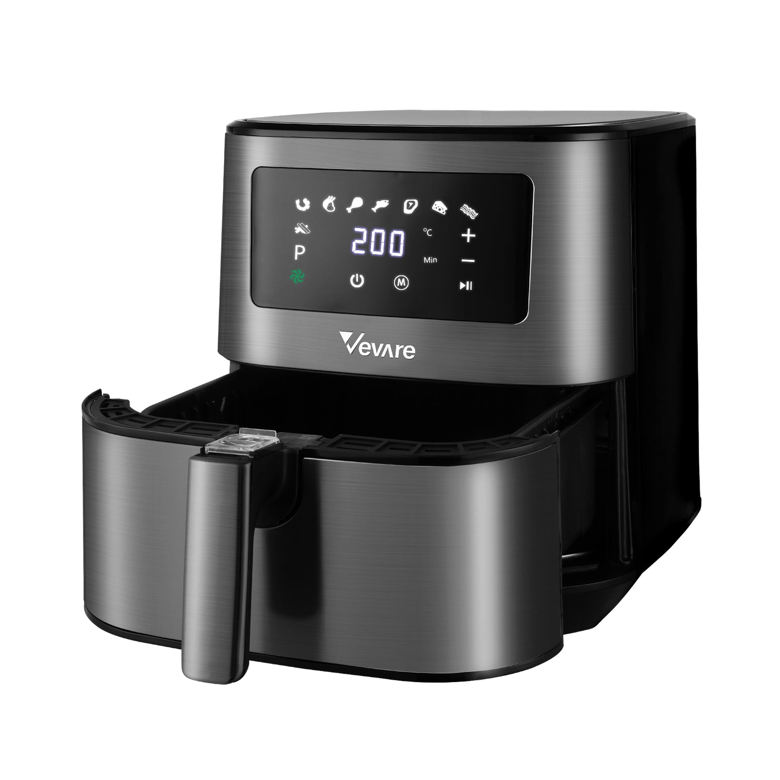 Vevare Air Fryer Electric Oven Oil Free Airfryer LCD Fryers Healthy Cooker 5.5L - Sunyee