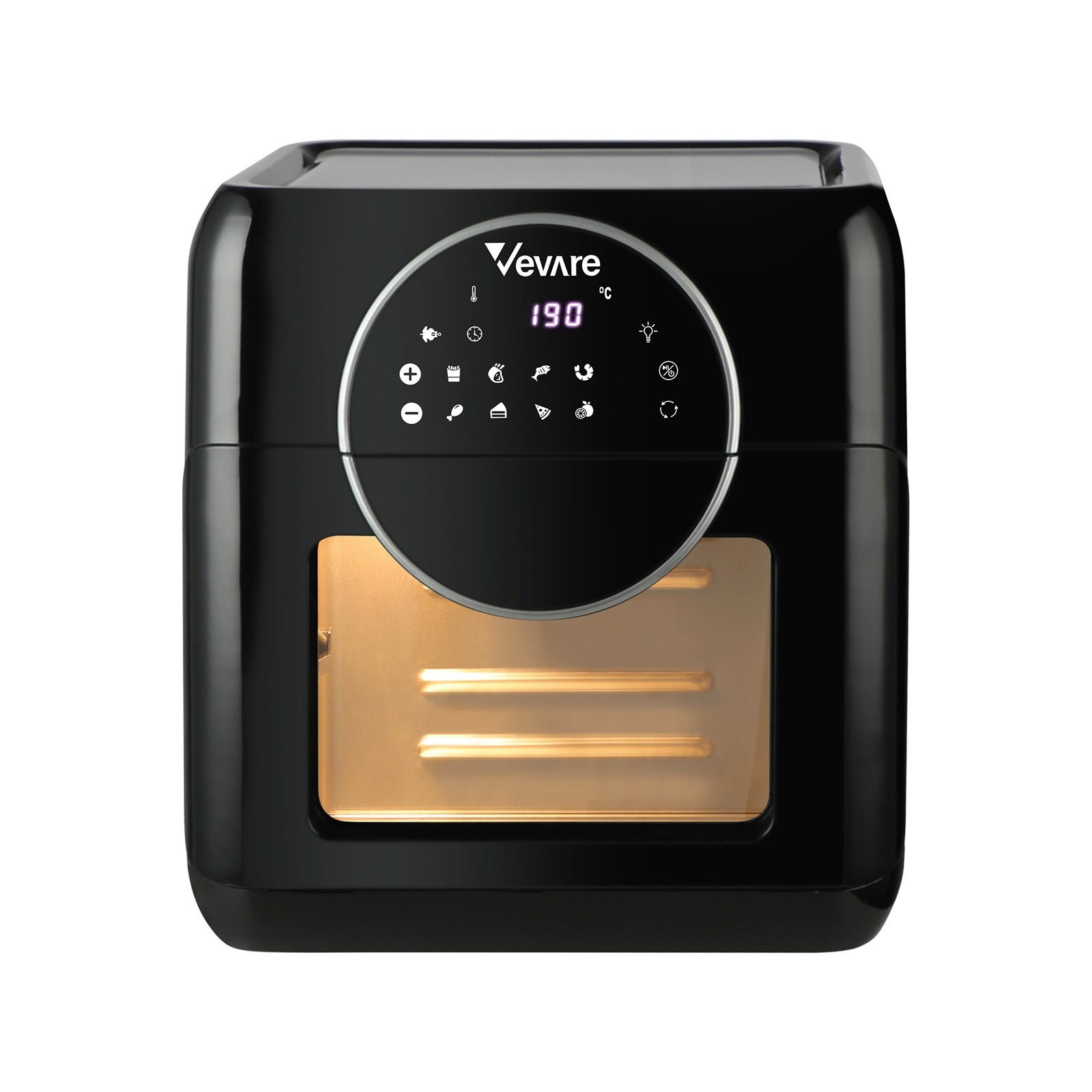 Vevare Air Fryer 10L LCD Fryers Low Fat Oven Airfryer Kitchen Cooker 1500W - Sunyee