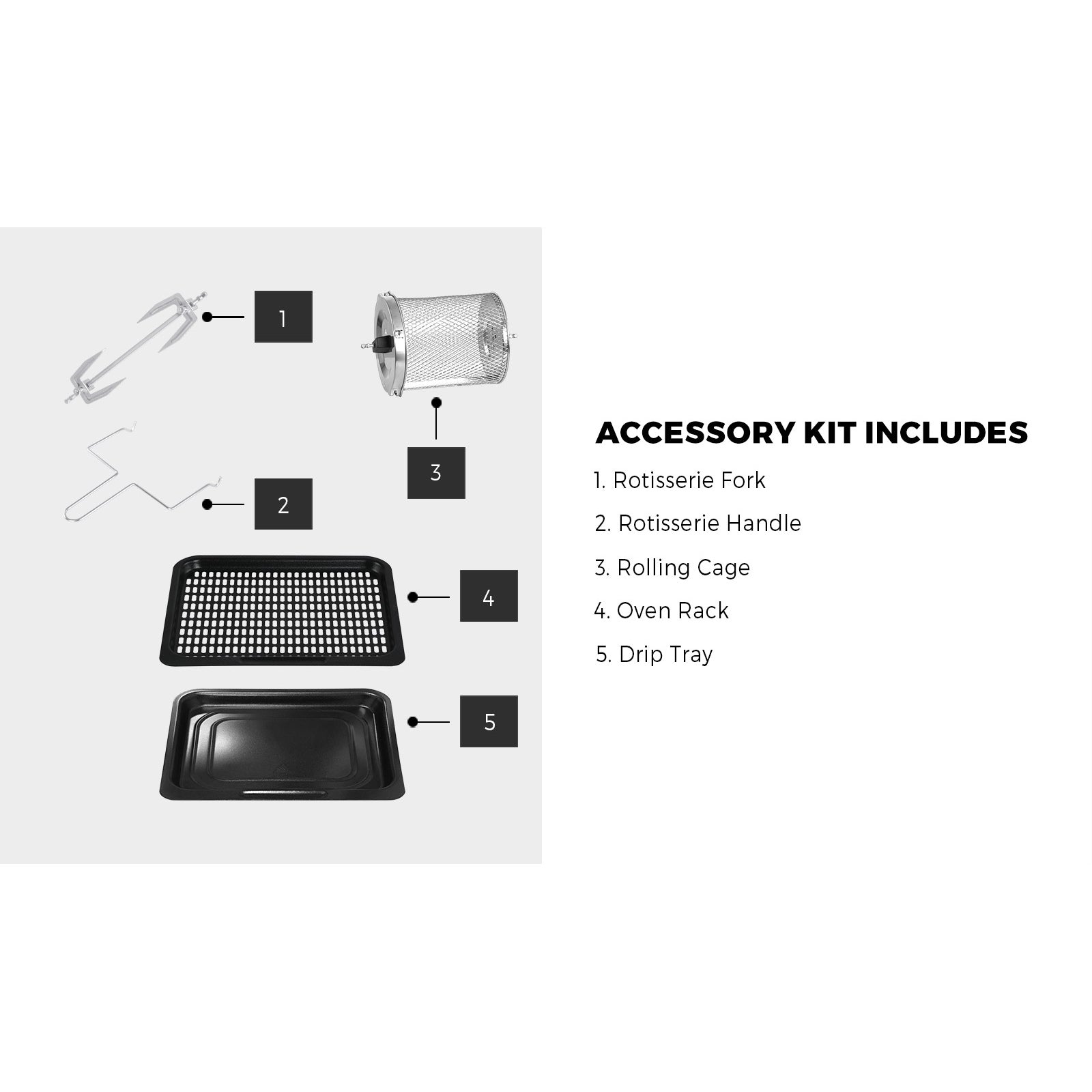 Vevare Air Fryer 10L LCD Fryers Low Fat Oven Airfryer Kitchen Cooker 1500W - Sunyee