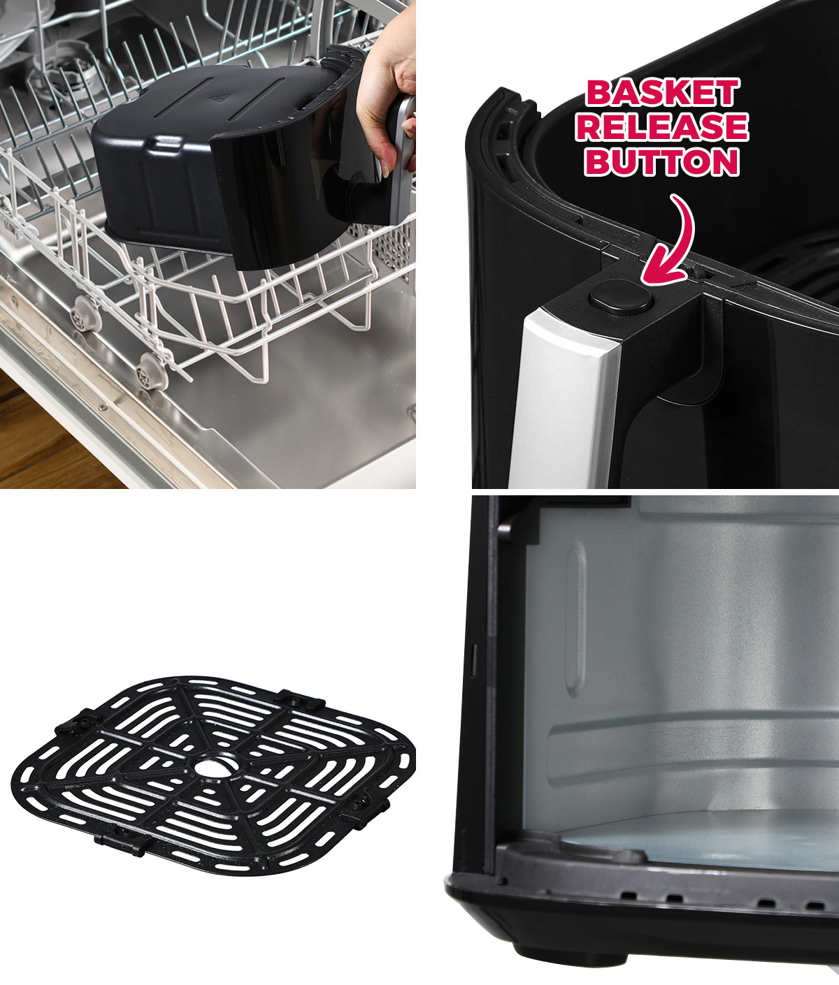 Vevare Air Fryer 5L Fryers Oven LCD Touch Oil Free Cooker 1500W Kitchen - Sunyee