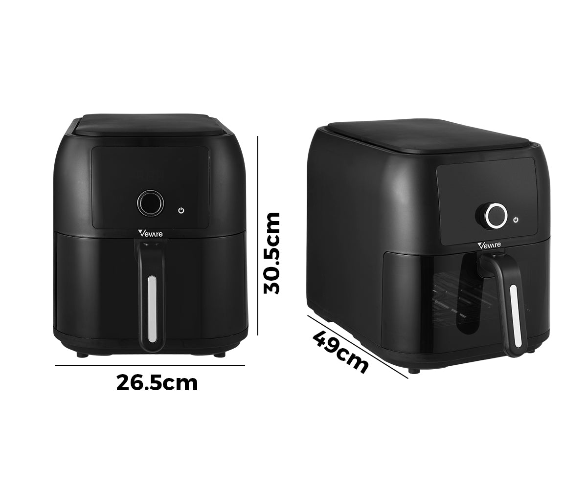 Vevare Air Fryer 8L Fryers Oven Digital Touch Oil Free Cooker 1700W Kitchen - Sunyee