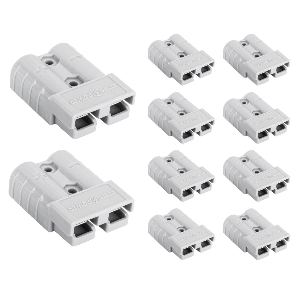 Atem Power 10 x Anderson Style Plug Connectors 50 AMP 12-24V 6AWG DC Power Tool - Sunyee