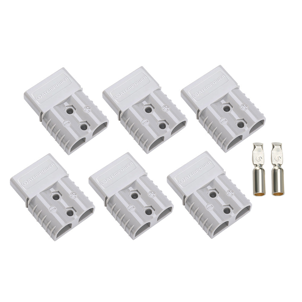 Atem Power 6 x Anderson Style Plug Connectors 120 AMP 12-24V 6AWG DC Power Tool - Sunyee