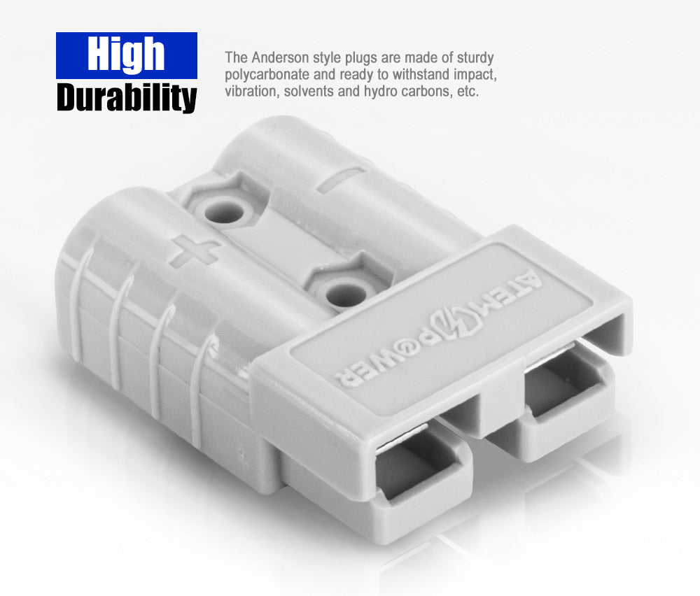 Atem Power 10 x Anderson Style Plug Connectors 50 AMP 12-24V 6AWG DC Power Tool - Sunyee