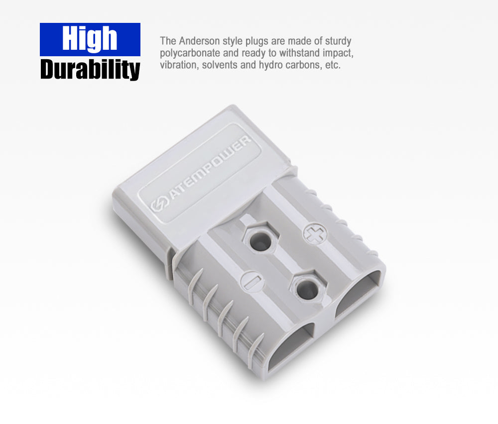 Atem Power 6 x Anderson Style Plug Connectors 120 AMP 12-24V 6AWG DC Power Tool - Sunyee