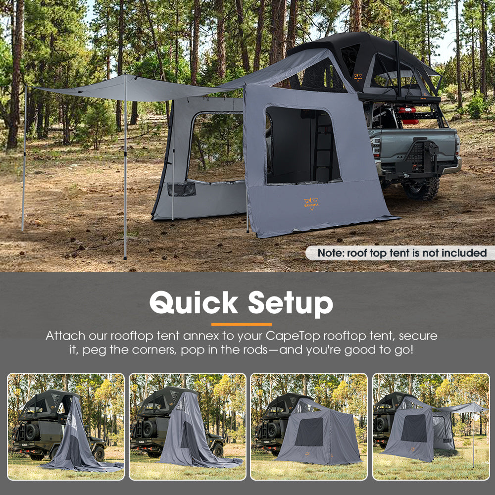 San Hima 5-man Annex ONLY For CapeTop Rooftop Tent Outdoor Camping Extension 4x4 - Sunyee