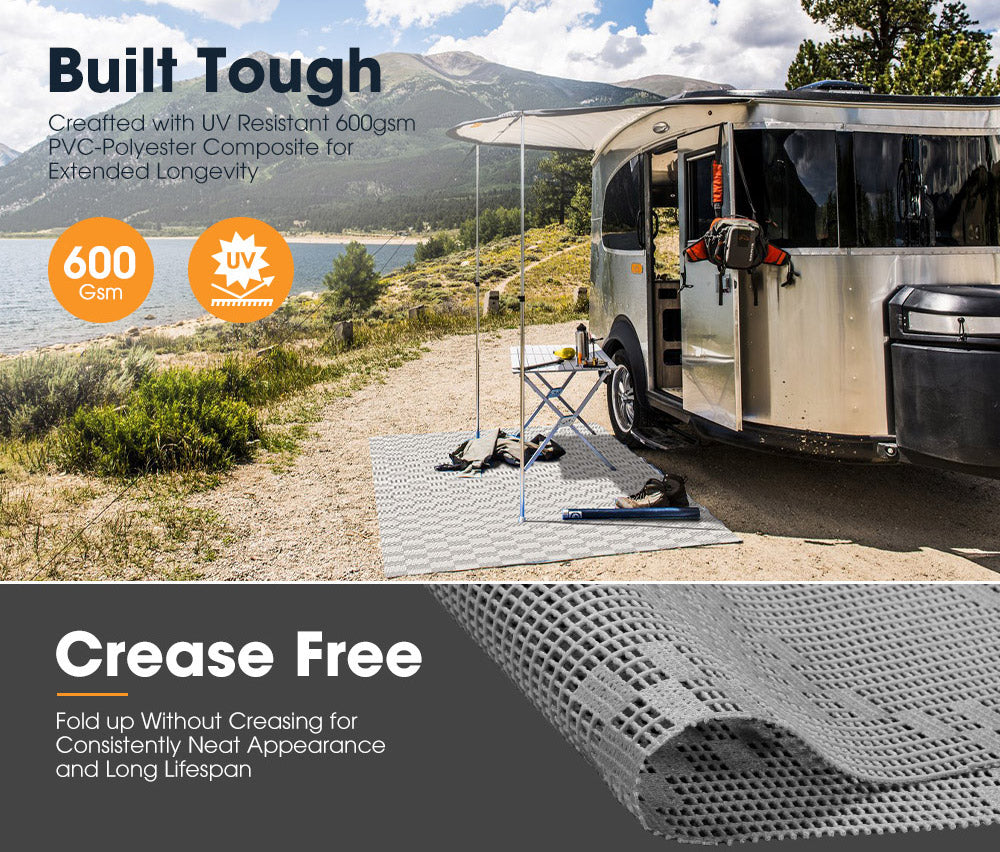 San Hima 7M x 2.5M Annex Matting Floor Mats Mesh Caravan Park Camping Picnic - Sunyee