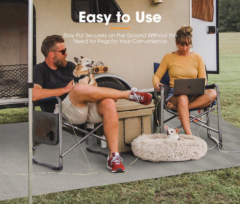 San Hima Annex Matting 4 SIZE 600GSM Floor Mats Mesh Caravan Annex Camping Park - Sunyee