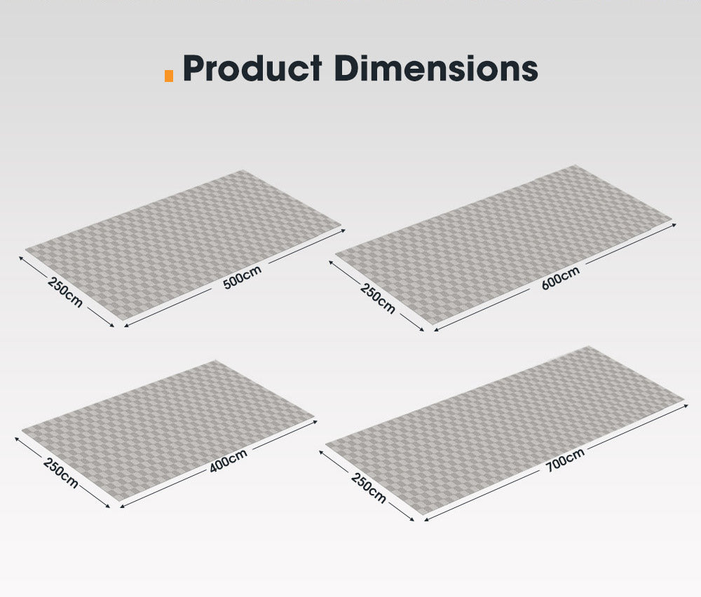 San Hima Annex Matting 4 SIZE 600GSM Floor Mats Mesh Caravan Annex Camping Park - Sunyee