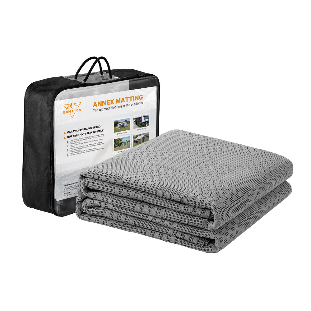 San Hima 4M x 2.5M Annex Matting Floor Mats Mesh Caravan Park Camping Picnic - Sunyee