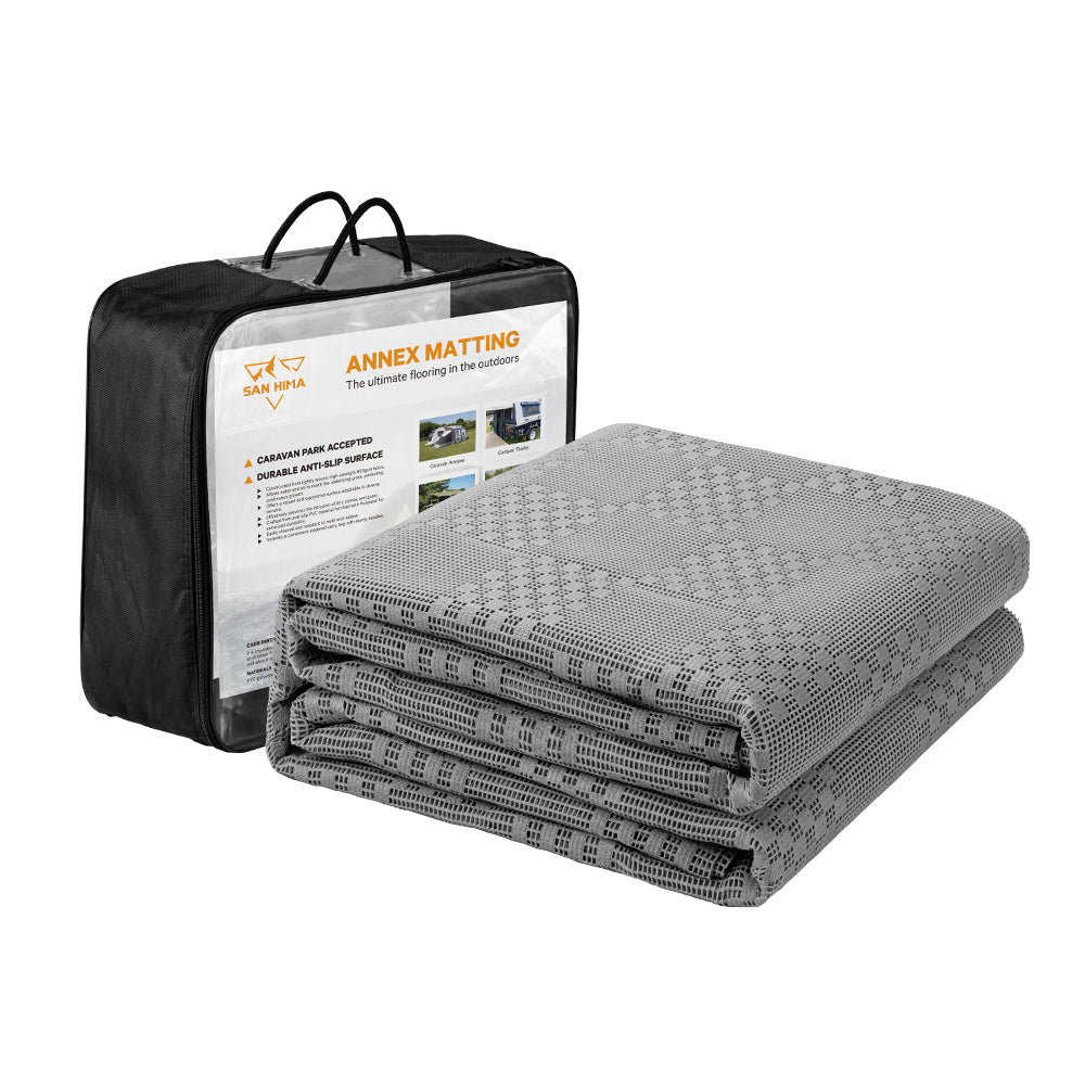 San Hima Annex Matting 4 SIZE 600GSM Floor Mats Mesh Caravan Annex Camping Park - Sunyee