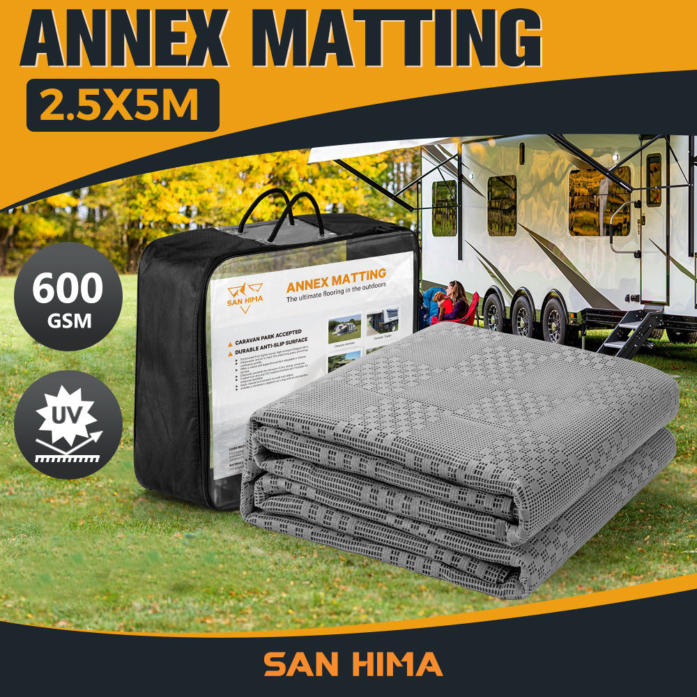 San Hima Annex Matting 4 SIZE 600GSM Floor Mats Mesh Caravan Annex Camping Park - Sunyee