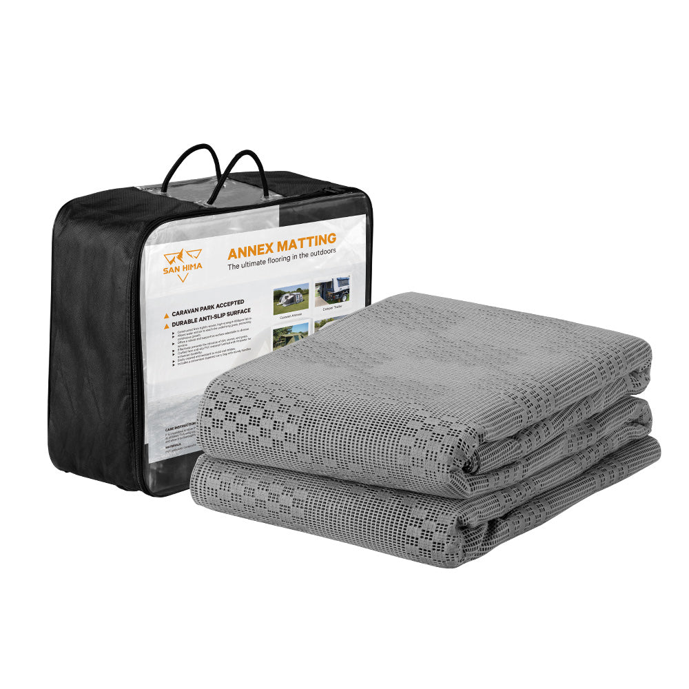 San Hima 7M x 2.5M Annex Matting Floor Mats Mesh Caravan Park Camping Picnic - Sunyee