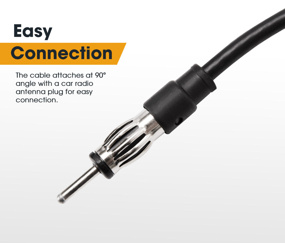 Uhf Radio Antenna Black Rubber Duck AM/FM With Cable Suits 4X4 Car Truck Caravan - Sunyee