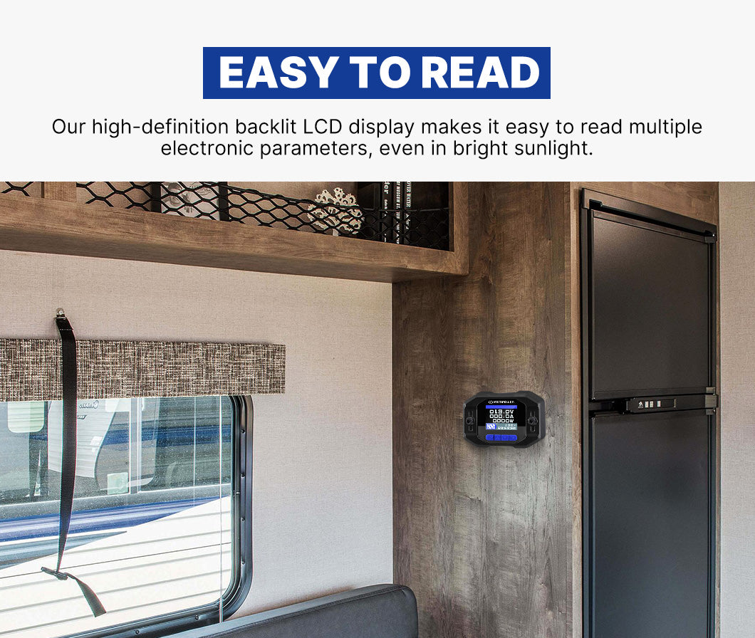 Atem Power Battery Monitor With Shunt High Low Voltage Wire 12V Battery 500A - Sunyee