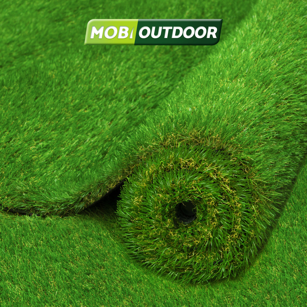 Mobi Artificial Grass Synthetic Fake Lawn 10-60SQM Turf Plastic Plant 30mm - Sunyee