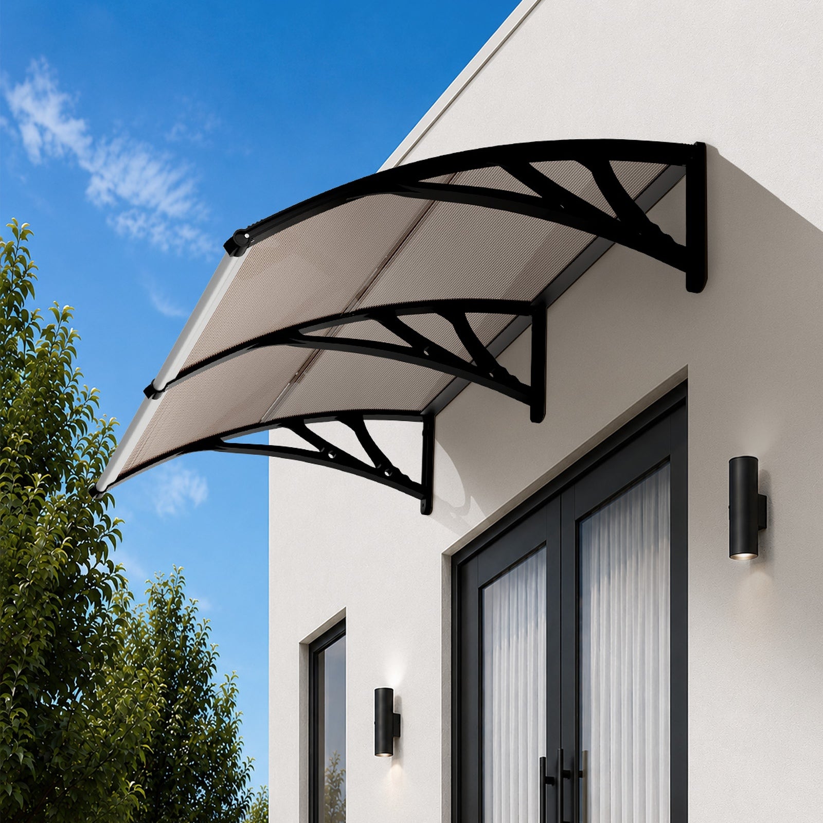 Livsip Window Door Awning Canopy Outdoor Patio Rain Cover Sun Shield 1mx2m