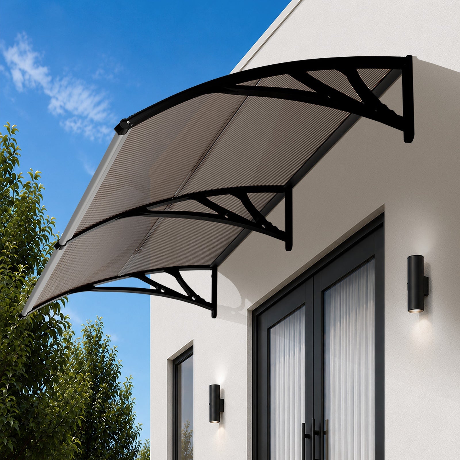 Livsip Window Door Awning Canopy Outdoor Patio Rain Cover Sun Shield 1.17mx3m