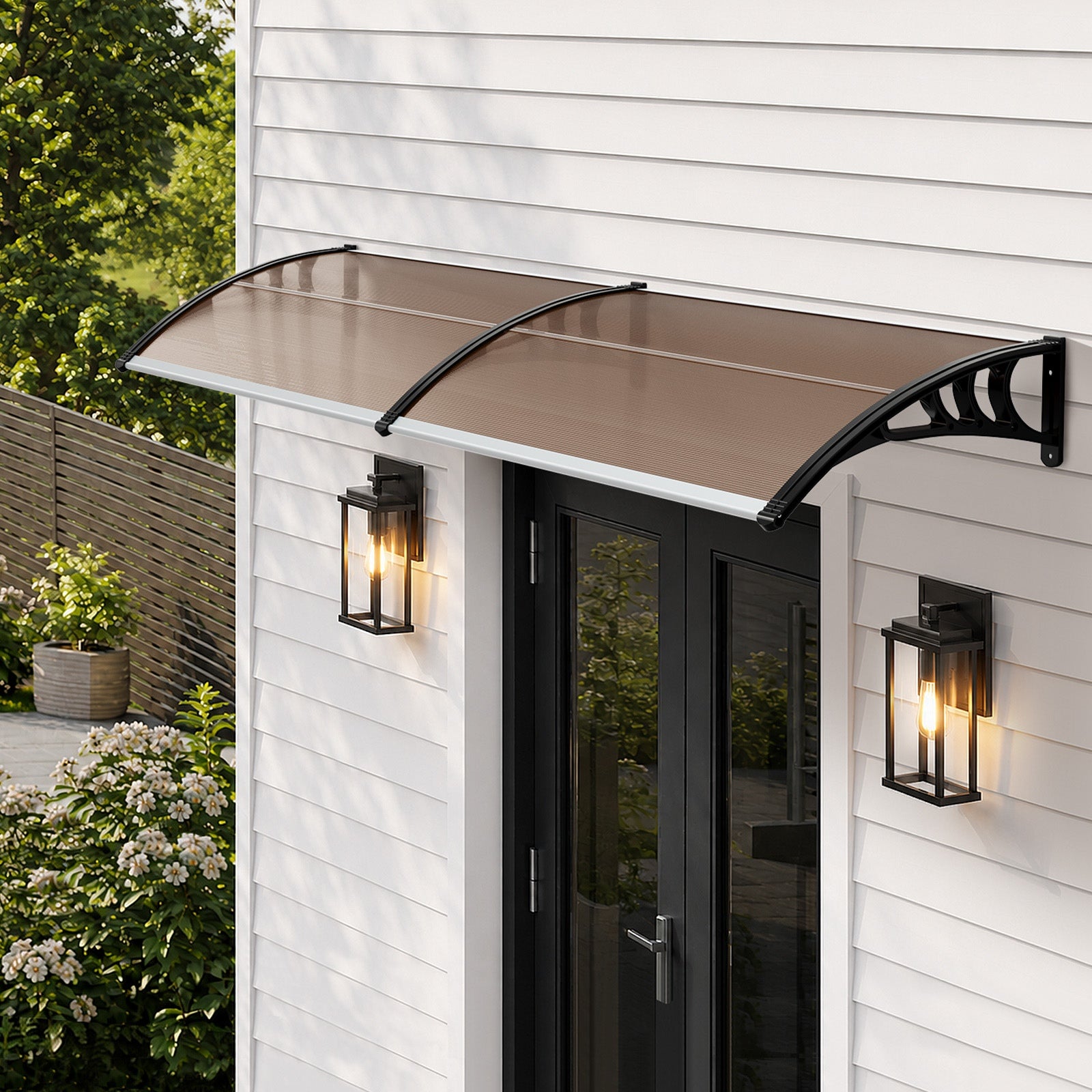 Livsip Window Door Awning Canopy Outdoor Patio Rain Cover Sun Shield 0.76mx3m