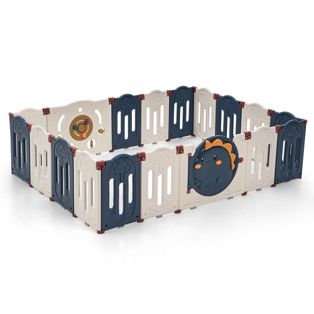 Playpals Kids Playpen Baby Large Safety Gate Toddler Fence Child Play 18 Panels - Sunyee