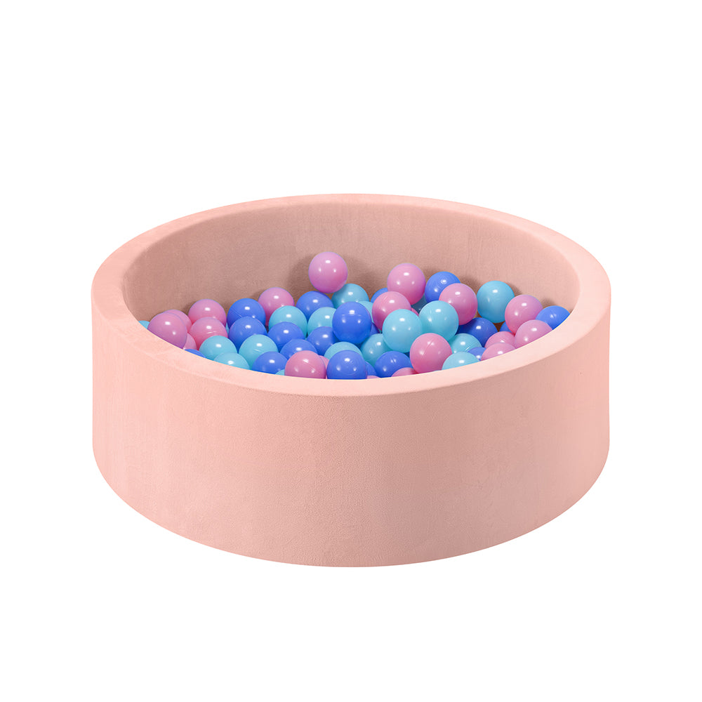 PlayPals Foam Ball Pit Soft Round Ball Pool Playpen Fence with 200 Balls Pink - Sunyee