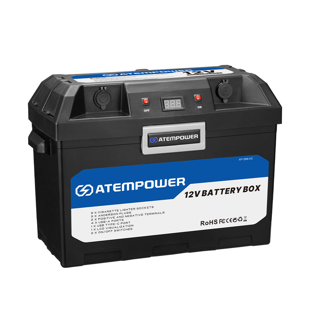 Atem Power Battery Box built-in VSR Isolator Dual Battery System - Sunyee
