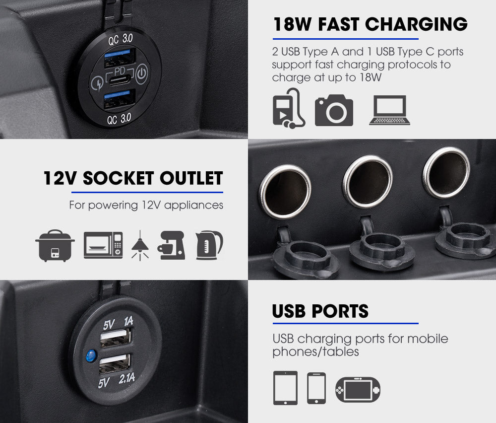 Atem Power Battery Box built-in VSR Isolator Dual Battery System - Sunyee