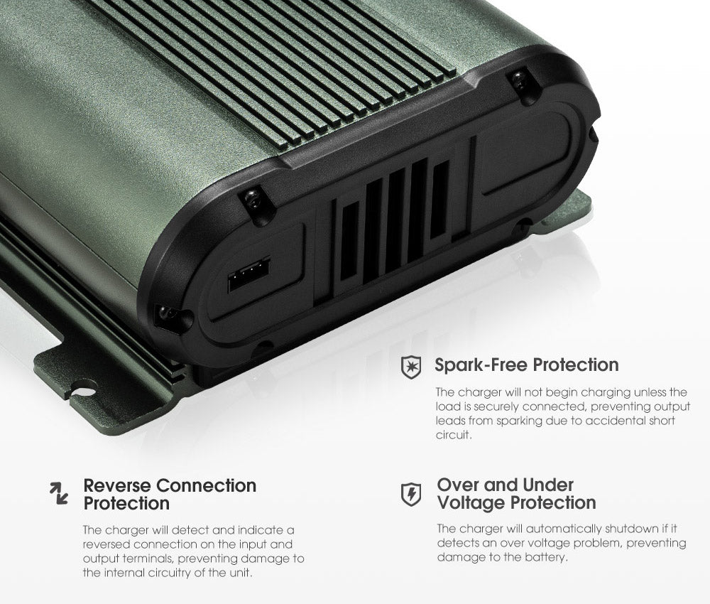 Atem Power 12V 60A DC to DC Battery Charger MPPT Dual Battery System lLithium AGM - Sunyee