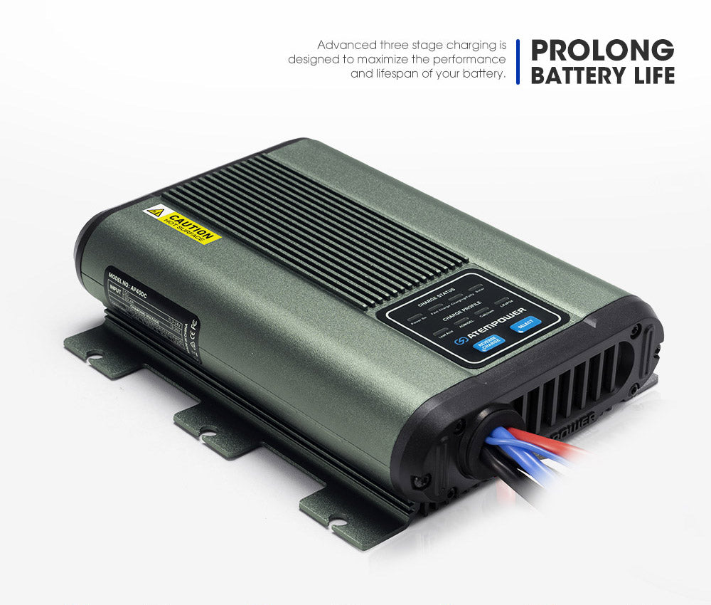 Atem Power 12V 25A DC to DC Battery Charger MPPT Dual Battery System Kit Isolator - Sunyee