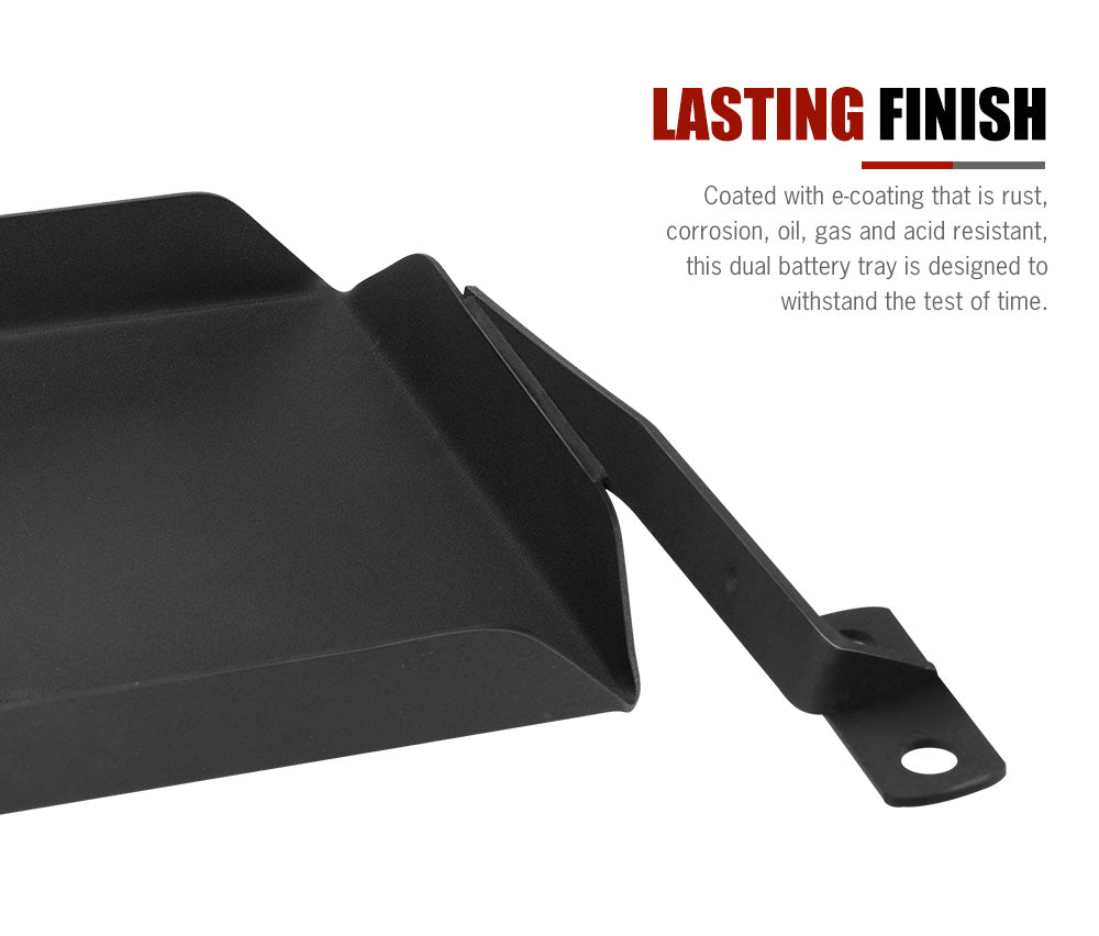 San Hima Dual Battery Tray for Nissan Patrol GU Wagon TD42 4.2L ZD30 3.0L - Sunyee