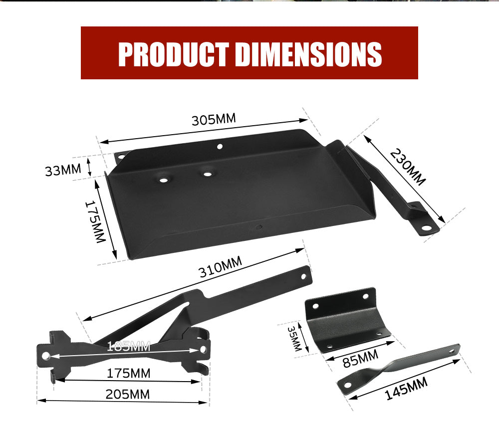 San Hima Dual Battery Tray for Nissan Patrol GU Wagon TD42 4.2L ZD30 3.0L - Sunyee