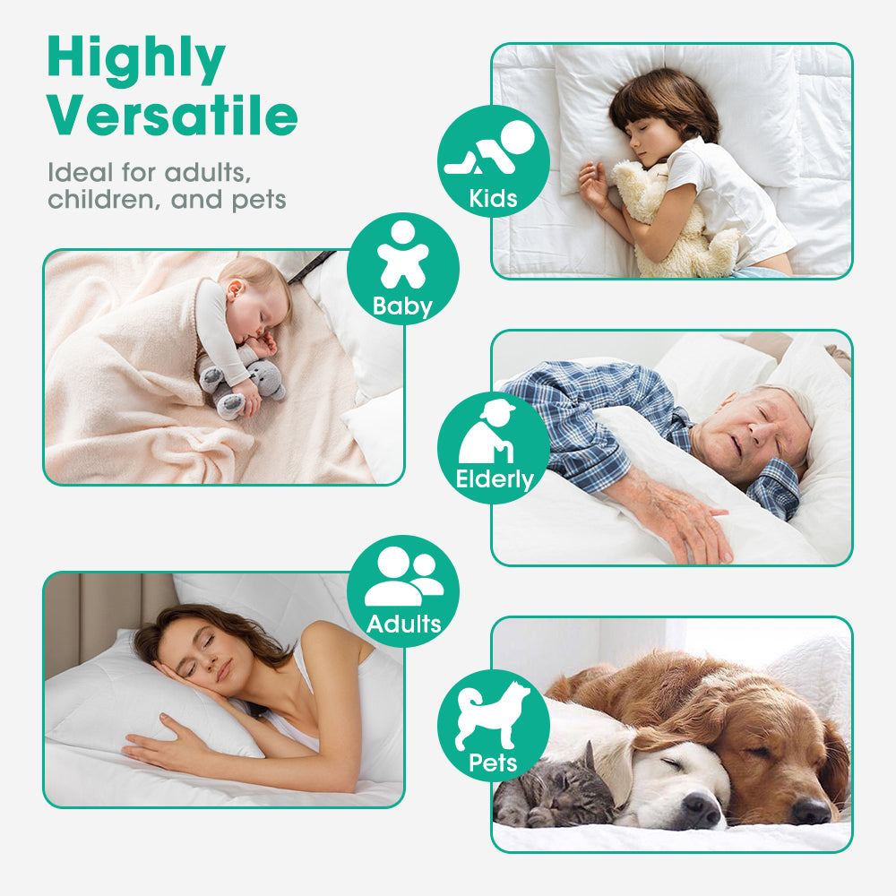 ZUNI Bed Pad Waterproof Protector Incontinence Underpad Washable 183CM 2PCS - Sunyee