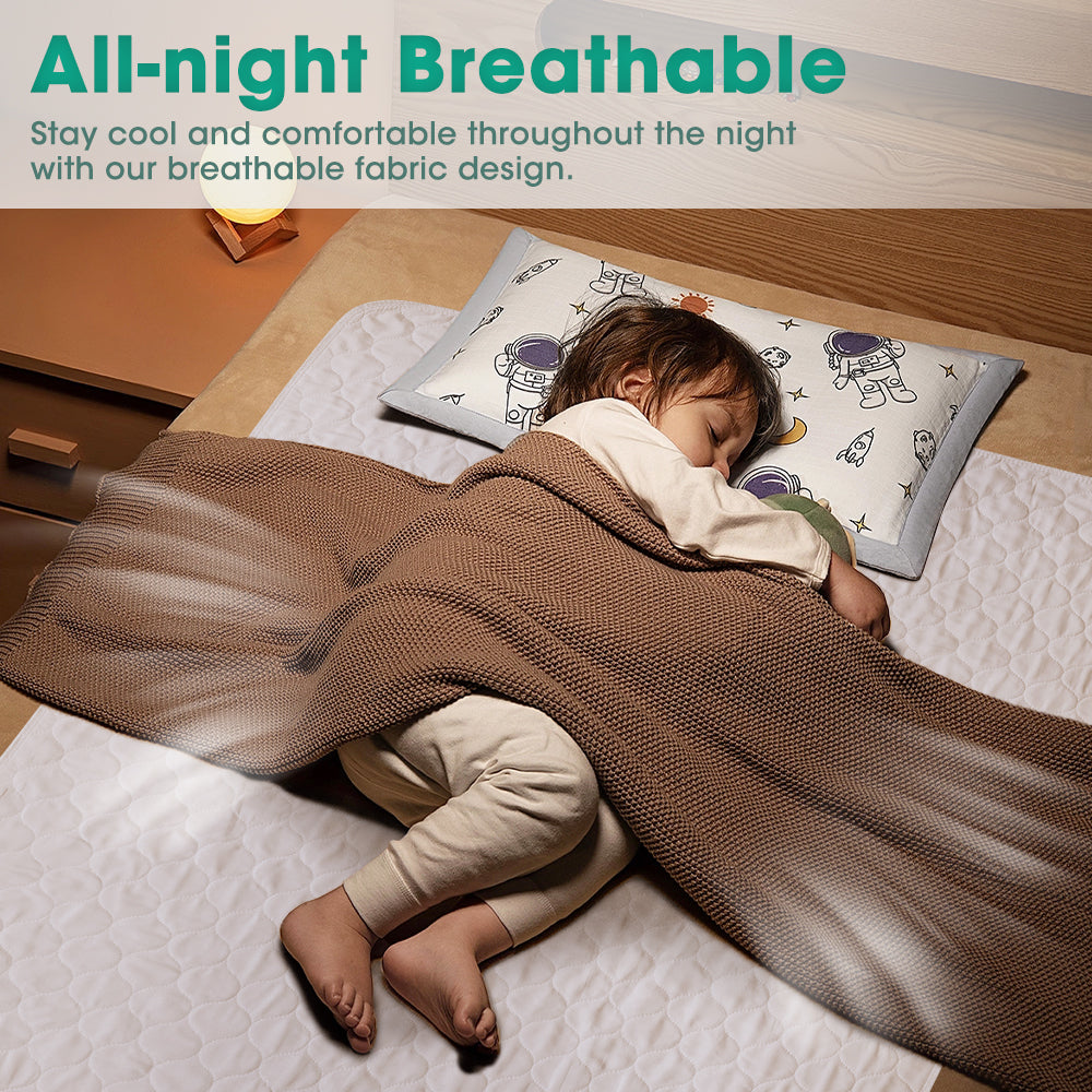 ZUNI Bed Pad Waterproof Protector Incontinence Underpad Washable 91CM 2PCS - Sunyee