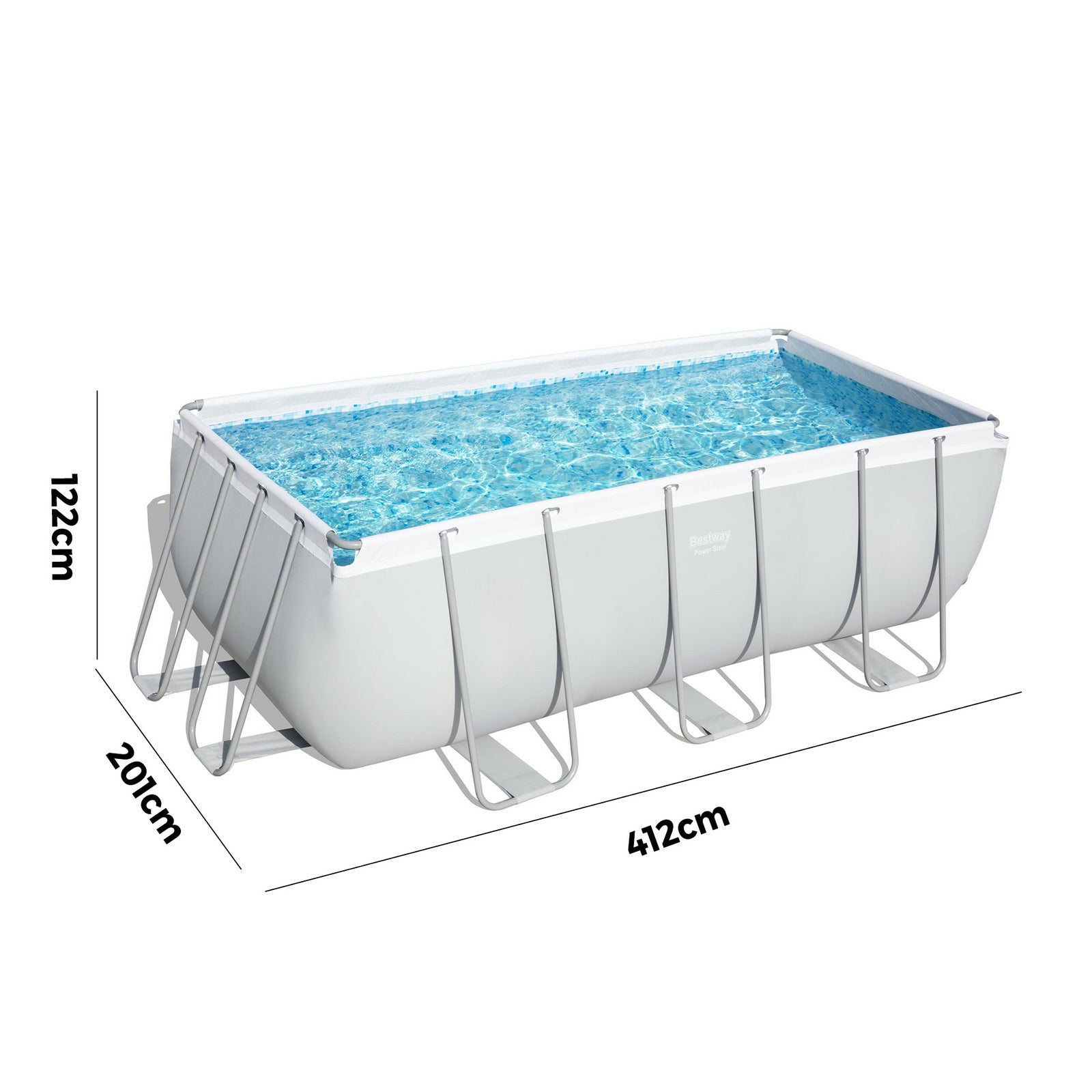 Bestway Swimming Pool Rectangular Above Ground Pools Filter Pump With Ladder - Sunyee