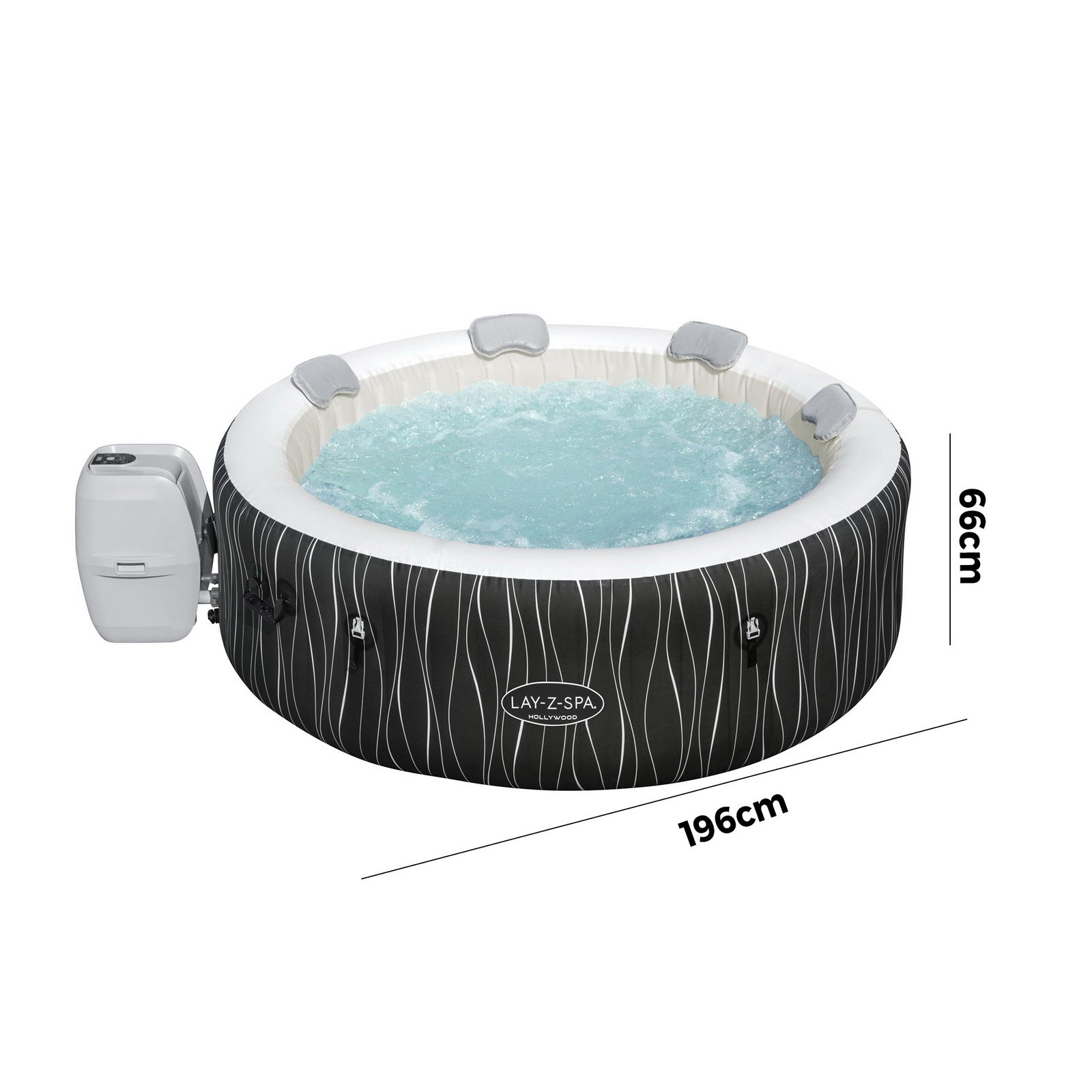 Bestway Inflatable Hot Tub Outdoor Portable Heating Spa 6 person W/ Bubble Jets - Sunyee