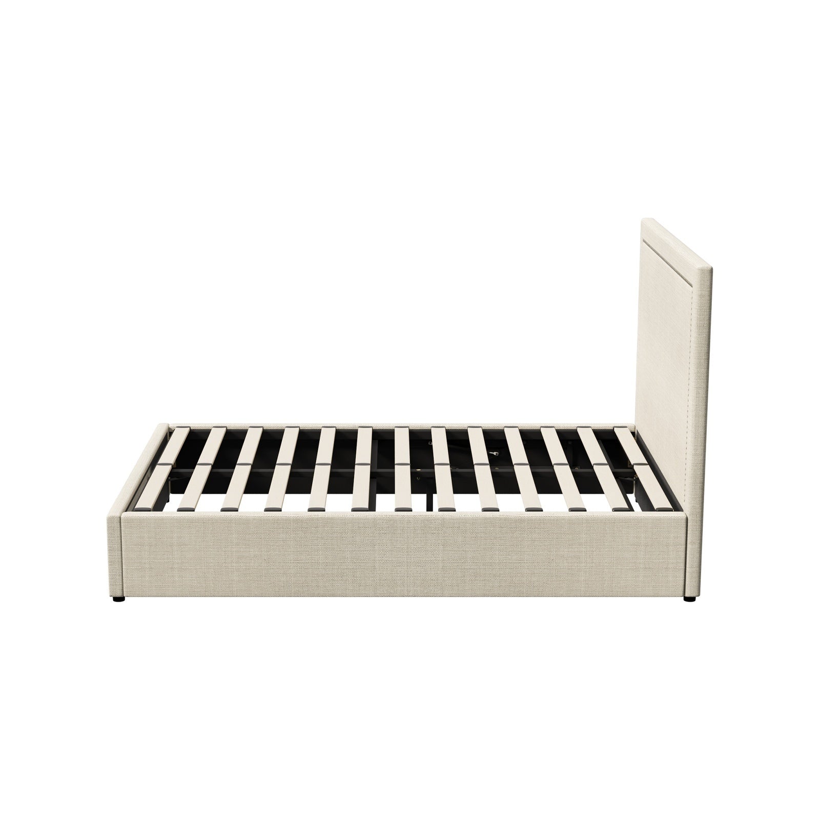 Oikiture Bed Frame Double Size Gas Lift Base with Storage ADI - Sunyee