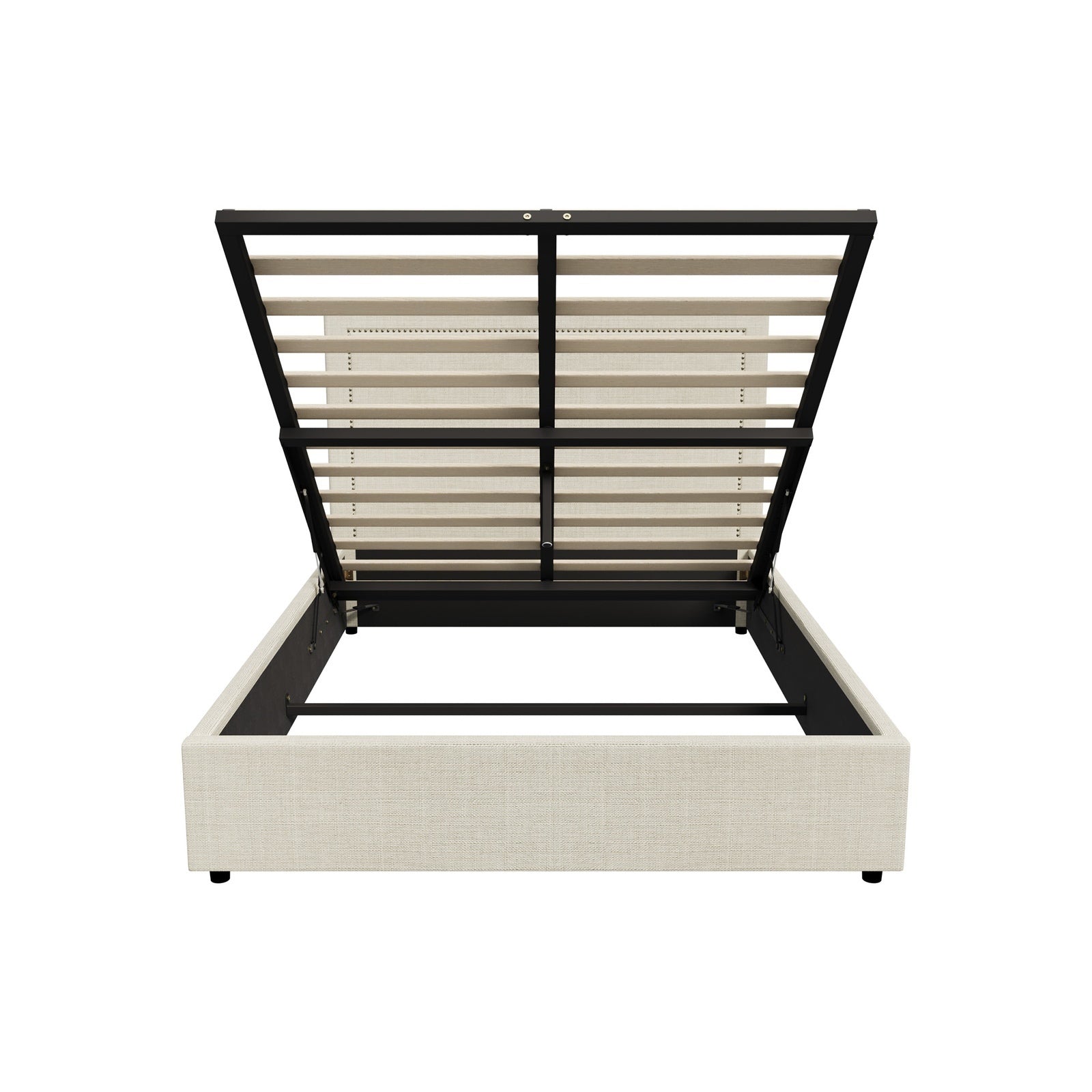 Oikiture Bed Frame Double Size Gas Lift Base with Storage ADI - Sunyee