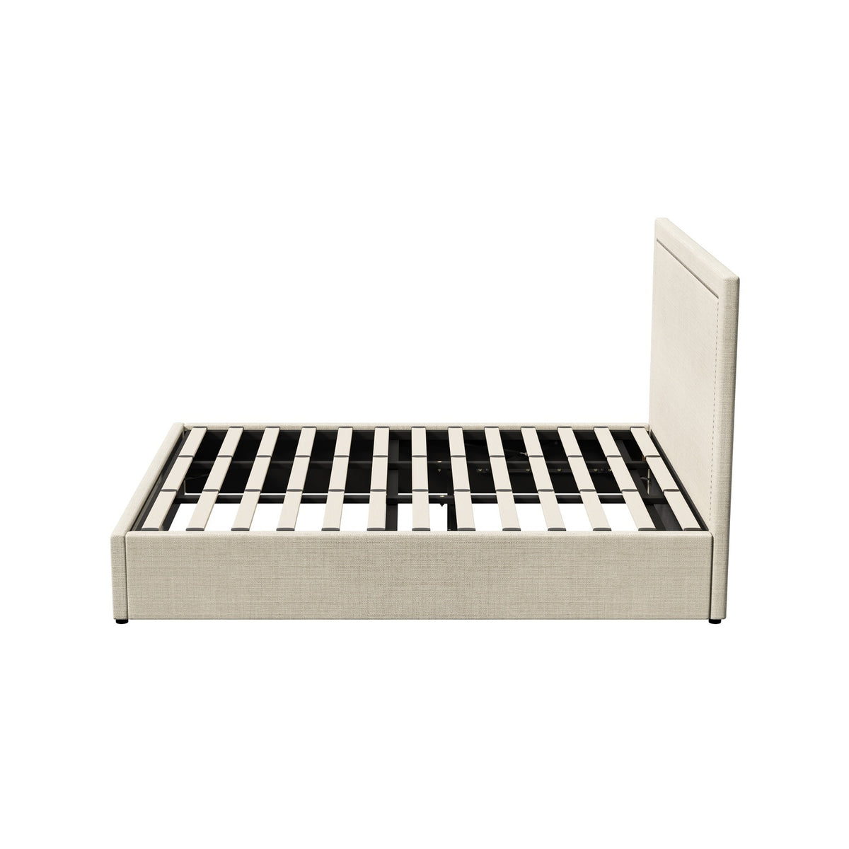 Oikiture Bed Frame King Size Gas Lift Base with Storage ADI - Sunyee